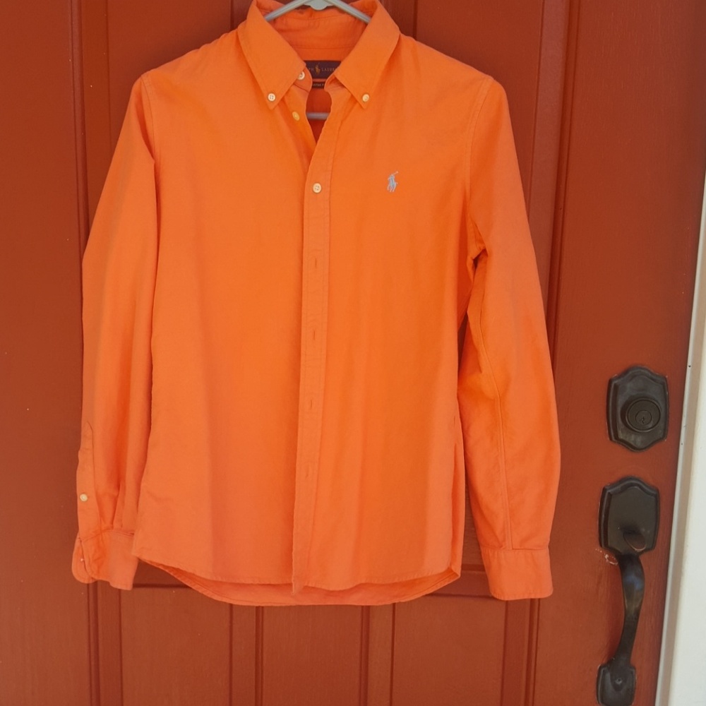 Women's custom for size small polo Oxford button